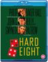 "Philip Baker Hall, John C. Reilly, Gwyneth Paltrow. HARD EIGHT. Zwei rote Würfel, einer mit Einschusslöchern. Alter: 15."
