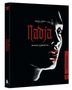 „David Lynch presents Nadja. A Michael Almereyda film. Transmission 009“. Schwarzweißes Gesicht mit rotem Text., Ultra HD Blu-ray