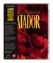 Großer gelber Text "MATADOR", roter Hintergrund. Zwei Menschen in enger Umarmung. Links schwarzer Textblock mit Details.