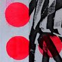 Keine erkennbaren Texte. Zwei rote Kreise links, abstrakte schwarz-weiße Muster rechts., Single 12"