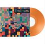 "The Enemy" steht auf einem farbenfroh verpixelten Cover mit einem Gesicht. Es ist eine orangefarbene Vinyl-Schallplatte., LP