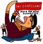 Text: "LOS CAMPESINOS!", "HOLD ON NOW, YOUNGSTER...". Illustration: Eine große Figur mit Brille, umgeben von kleinen Menschen., LP