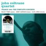 "john coltrane quartet" oben in Blau. Schwarz-Weiß-Foto von einem Musiker mit Saxophon rechts., 4 LPs