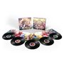 Box "Mega Man X: 1-8 - The Collection". Enthält bunte Illustrationen und schwarze Schallplatten in Kreisformation., 5 LPs