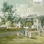 "Early Romantic Piano Quartets: Hummel, Ries, Schubert. Van Swieten Society. Menschen in historischer Kleidung vor einem großen Haus."