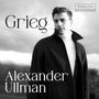 „Grieg“, „Alexander Ullman“, „RUBICON“ in einem Logo. Ein Mann in einem Mantel vor bewölktem Himmel., CD