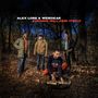 Text: "Alex Lore & Weirdear - Evening Will Find Itself". Vier Personen im Wald, einer hockt mit einem Saxophon., LP