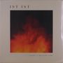 Text: "IST IST" oben, "LIGHT A BIGGER FIRE" unten. Mittig ein Foto von flackernden Flammen in Rot- und Orangetönen., LP