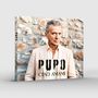 "Pupo, Ciao Amami" steht auf einem CD-Cover. Ein Mann in beiger Kleidung steht vor einer Steinmauer.