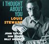 "I Thought About You" und "Louis Stewart" in farbigen Buchstaben. Mann im karierten Hemd mit Gitarre., CD