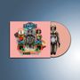 Text: "ERASURE" oben, "RADIO!! RADIO!!" unten. Illustration: Roboter mit Blumen, Kreisen und bunten Mustern. Rosa Hintergrund., CD