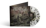 Text: "Mors Principium Est ...and Death said live." Illustration eines Sensenmanns mit einer Schriftrolle, daneben eine Vinyl-Platte., LP