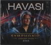 "HAVASI", "SYMPHONIC CONCERT SHOW 2024". 
Ein Mann vor einer dynamischen, leuchtend bunten Hintergrundszene.
