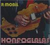 Text: "P. Mobil" oben, "HONFOGLALÁS" unten. Ein Mann spielt eine Gitarre aus Holz, Form unregelmäßig., 2 CDs