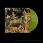 Text: "The Gates of Slumber: Like a plague upon the land".  
Illustration: Mittelalterliche Szene mit Skelettpferd. Vinyl in Grün., LP