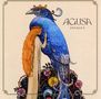 Text: "AGUSA PANACEA". Eine Illustration zeigt eine Frau mit rotem Haar neben einem großen, blauen Vogel mit Krone., CD