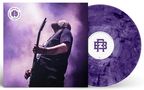 Oben links steht: "BJORN RIIS - LIFANDI - LIVE IN EUROPE". Gitarrist auf der Bühne mit lila Vinylschallplatte im Vordergrund., LP