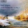 Emil Sjögren (1853-1918): Violinsonaten Nr.1 & 2, CD