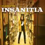 Text: "Eileen Rose INSANITIA". Eine Frau steht in einem Bücherregalgang, trägt eine Jacke und ein T-Shirt mit Tieraufdruck., CD