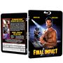 "FINAL IMPACT" auf der Vorderseite. Ein Mann mit freiem Oberkörper und starkem Blick steht vor einem Boxring-Hintergrund., Blu-ray Disc