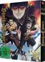 Texte: „Black Clover“, „StaffeI 10 XVI Teil 2“, „FSK ab 12“. Anime-Charaktere in dynamischer Pose vor fantasievoller Kulisse., 2 DVDs