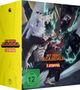 Box-Design mit "My Hero Academia 7. Staffel" in leuchtenden Farben, dynamische Character-Illustration, FSK 12.