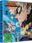 "My Hero Academia, 7. Staffel, 2". Charaktere in einem intensiven Kampf mit blauen und feurigen Effekten. FSK 12.