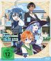 "As a Reincarnated Aristocrat, I'll use my Appraisal Skill to rise in the world. FSK ab 12. Staffel 1."  
Vier Anime-Charaktere vor einem Herrenhaus.