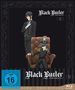 "Black Butler - Public School Arc - II". Zwei stilvolle Charaktere, ein Junge im Sessel, ein Butler daneben.