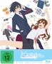 "Horimiya: The Missing Pieces. FSK ab 12 freigegeben. Zwei Anime-Charaktere in Schuluniform mit bunten Objekten.", Blu-ray Disc
