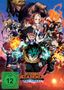 "My Hero Academia: You're Next", Illustration von vielen bunten Helden in Aktion. FSK 12 freigegeben., DVD