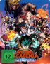 FSK ab 12 freigegeben. „My Hero Academia - You're Next“. Illustration mit mehreren dynamischen, kämpfenden Figuren., DVD