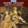 Mauro Giuliani (1781-1829): Lieder für Sopran & Gitarre, CD