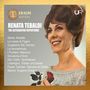 Renata Tebaldi Edition mit Alternativrepertoire. Eine elegant gekleidete Frau lächelt und hält eine rote Rose., 2 CDs