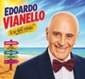 Texte: "EDOARDO VIANELLO", "Il re dell’estate". Hintergrund: Strand und Meer. Im Vordergrund: Ein Mann mit Fliege.