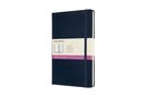 Moleskine: Moleskine Notizbuch - Doppelte Lineatur, Large/A5, Liniert-Blanko, Geb, Saphir, Div.