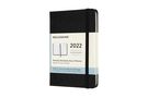 : Moleskine 12 Monate Monats Notizkalender 2022, Pocket/A6, 1 Mo = 2 Seiten, linierte Seiten, Gebunden, Schwarz, Buch