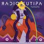 „RADIO CUTIPÁ“, „TUNUPÁ“. Illustration: Anden-Figur mit Regenbogenkopfstück, goldenen Ohrringen, Schlangen, Bergen., LP