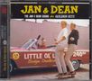 "JAN & DEAN The Jan & Dean Sound plus Golden Hits." Zwei Männer auf einem Skateboard, ein älterer Mann im Cabrio daneben., CD
