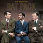 "The Essential Rat Pack" steht oben. Drei Männer in Anzügen sitzen nebeneinander auf einer Bank., LP