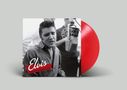 Text: "Elvis Classic BILLBOARD Hits." Schwarz-Weiß-Foto eines Sängers mit Mikrofon. Rote Vinyl-Schallplatte.