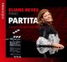 Text: "Eliane Reyes Piano Partita Music from the Movies". Frau in einem stilvollen Kleid lächelt, roter Kinosaal im Hintergrund., CD