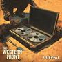 Text: "THE WESTERN FRONT" und "eureka". Illustration: Koffer mit Tonbandspulen im Boden vergraben, daneben eine Schaufel., CD