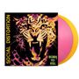 TEXT: "SOCIAL DISTORTION" links, "BORN TO KILL" unten. Illustration eines fauchenden Leoparden in grellen Farben., 2 LPs