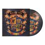 Ein Wappen mit "Running Wild" oben und "Blazon Stone" unten. Verziert mit Flammen und Tiermotiven., LP
