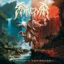 Text: "LIFEFORCE OMNIBOUND". Eine mystische Figur mit Krone, schwebend zwischen grüner und roter Landschaft., CD