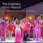 "The Listeners. Missy Mazzoli. Lyric Opera of Chicago. Enrique Mazzola." Ein Ensemble in bunten Kostümen auf einer Bühne., 2 CDs