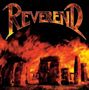 „Reverend“ in stilisierter Schrift über einem brennenden Stonehenge., CD