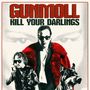 "GUNMOLL KILL YOUR DARLINGS" steht oben. Eine Person in roter Jacke, eine weitere mit Hund, beide tragen Sonnenbrillen., LP