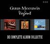 Text: "Guus Meeuwis & Vagant", "DE COMPLETE ALBUM COLLECTIE". Zeigt drei CD-Cover in einem schwarzen Layout., 3 CDs
